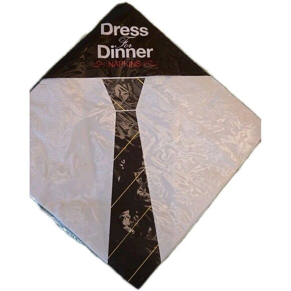Paper Napkins Dress For Dinner Vintage 16 Quality 3 Ply 4 Des By Hector Serrano - Picture 1 of 5